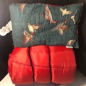 Ozark Trail Red Sleeping Bag With Ozark Trail Travel & Camp Pillow